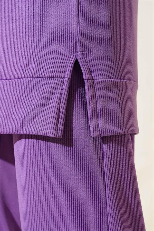 Corduroy Vest 2 Piece Set in Lilac