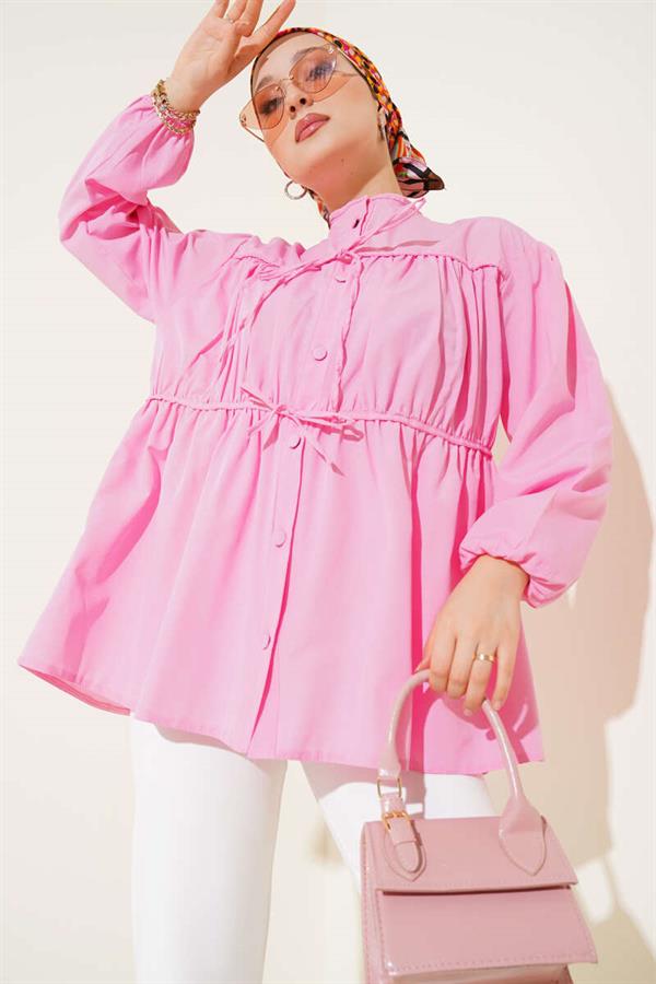 Pink Bow-Tie Shirt