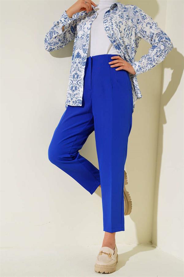 Flato Pocket Detailed Trousers Saxe
