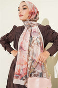 Floral Nature Bamboo Crush Shawl Stone