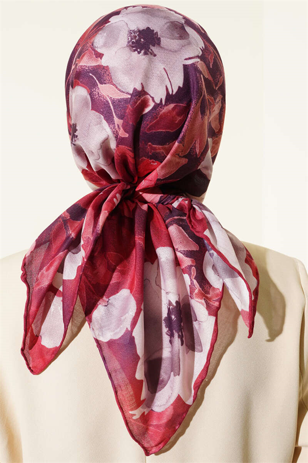 Flowers Pattern Demore Scarf Tile