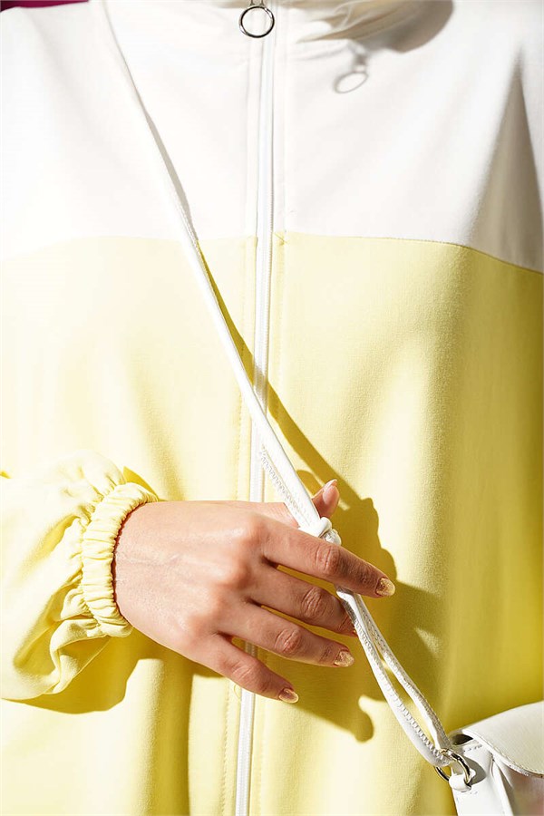 Two-Piece Set with Elasticated Ankles, Yellow