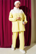 Two-Piece Set with Elasticated Ankles, Yellow