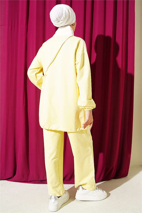 Two-Piece Set with Elasticated Ankles, Yellow