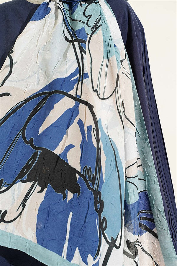Geometric Floral Scarf Mint
