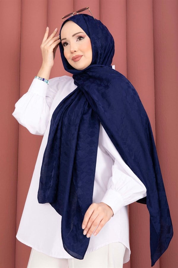 Geometric Pattern Jacquard Shawl Series Saks