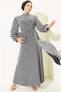 Geometric Pattern Embellished with Rhinestones and Glitter Buckle, Silver Evening Dress