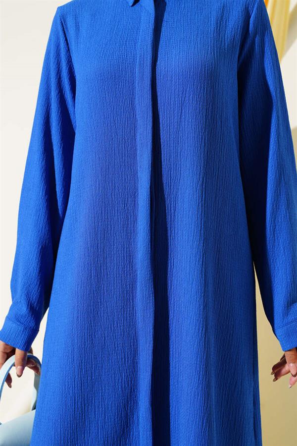 Hidden Placket Long Shirt Saks
