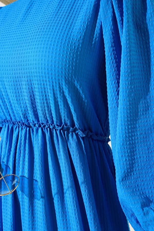 Seersucker Layered Dress Saxe