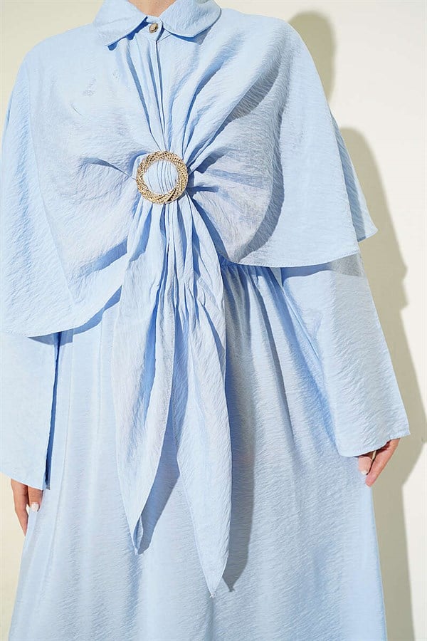 Gold Buckle 3 Piece Set, Blue