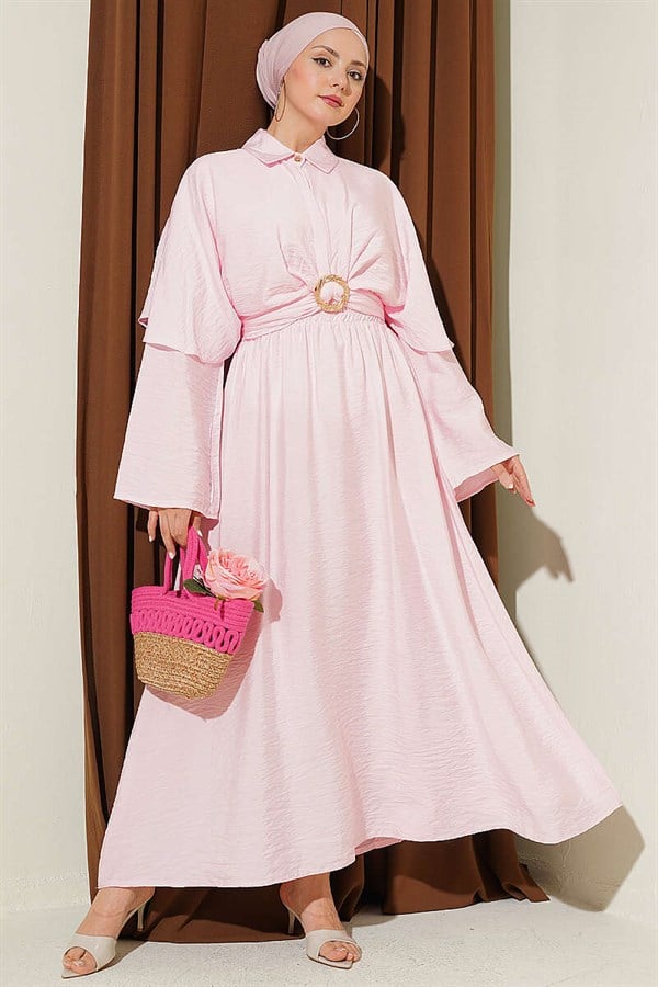 Pink 3 Piece Set with Gold Buckle