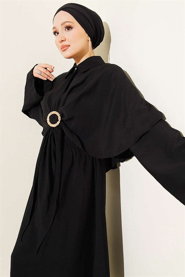 Gold Buckle 3 Piece Set, Black