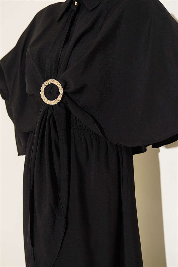 Gold Buckle 3 Piece Set, Black