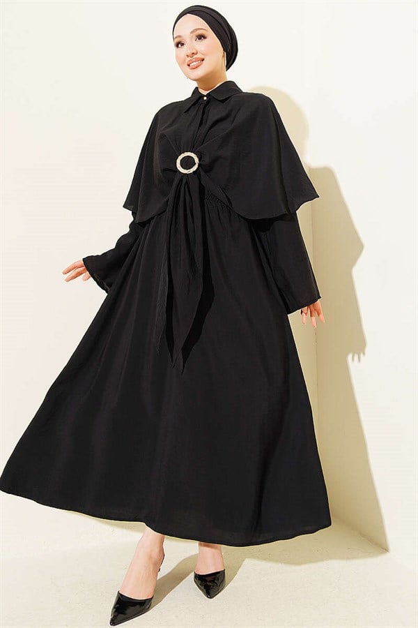 Gold Buckle 3 Piece Set, Black