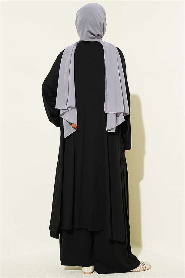 Cardigan Basic 3 Piece Set Black