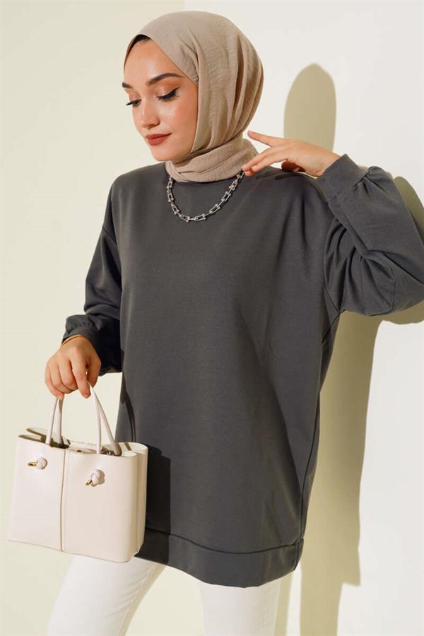 Two Thread Plain Tunic Anthracite