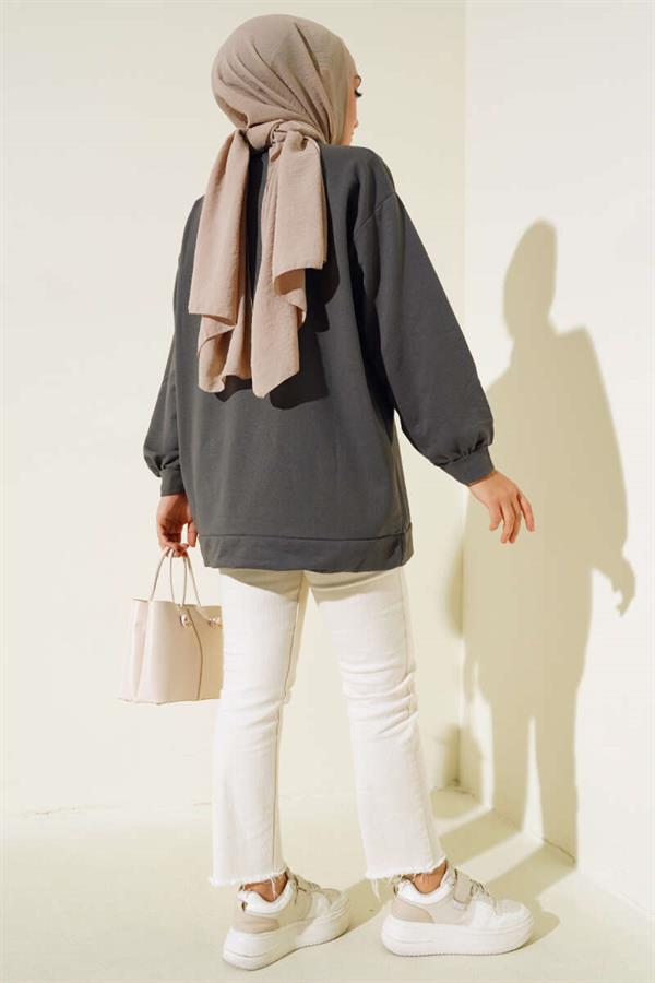 Two Thread Plain Tunic Anthracite
