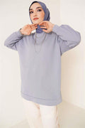 Two Thread Plain Tunic Slate Grey