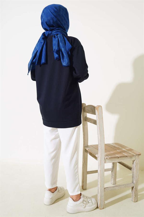 Two Thread Plain Tunic Navy Blue