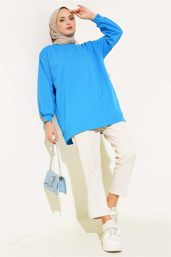 Two Thread Plain Tunic Blue