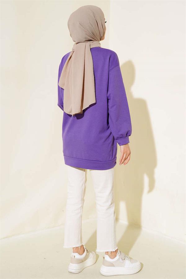 Two Thread Plain Tunic Purple