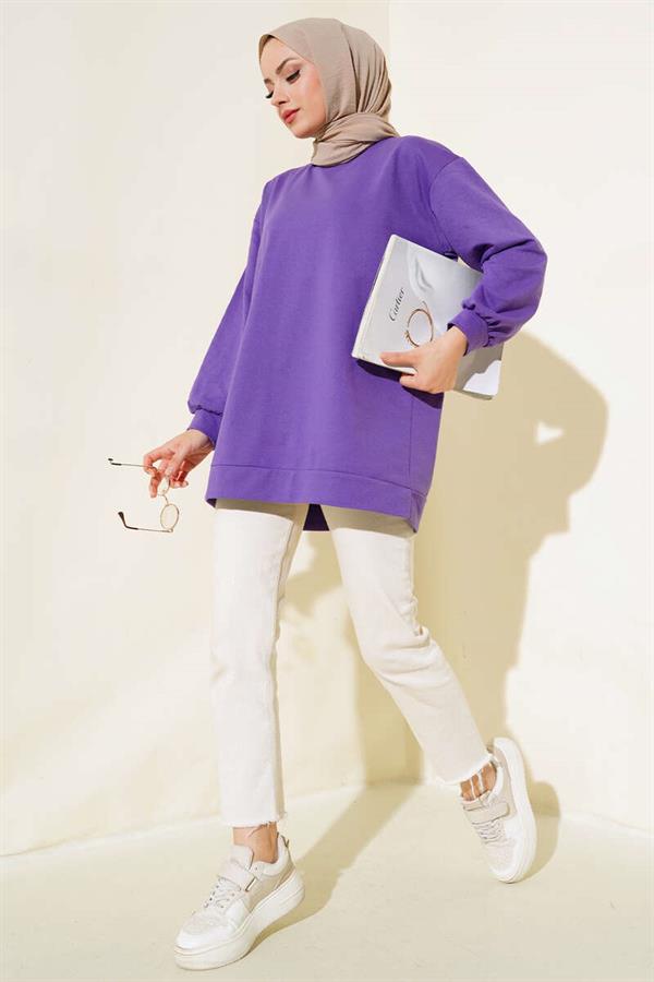 Two Thread Plain Tunic Purple