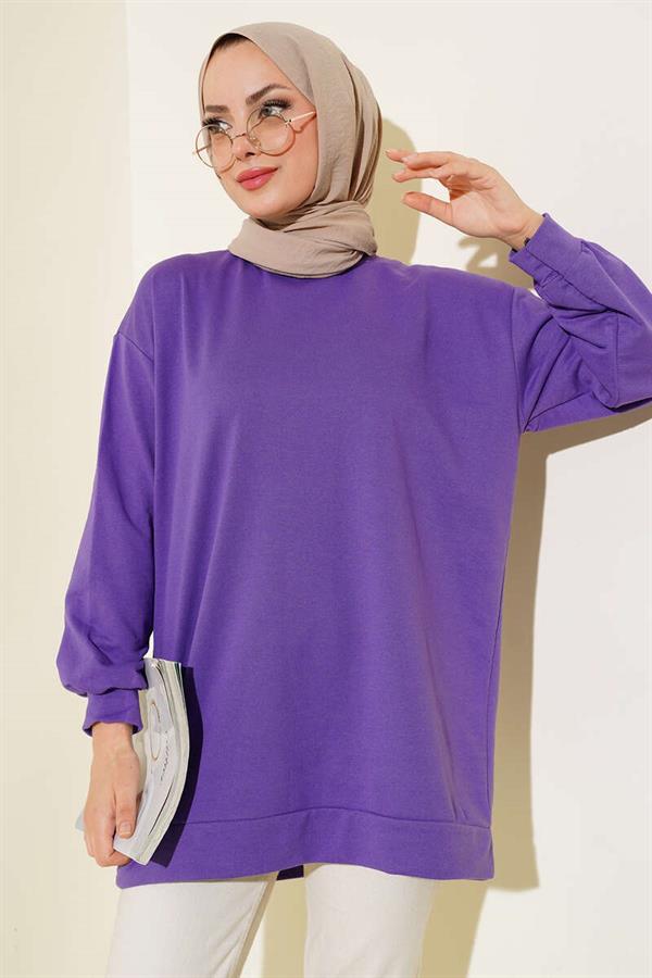 Two Thread Plain Tunic Purple
