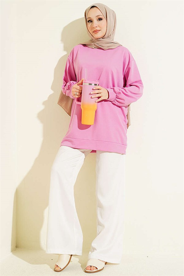 Two-Thread Plain Tunic Persian Rose