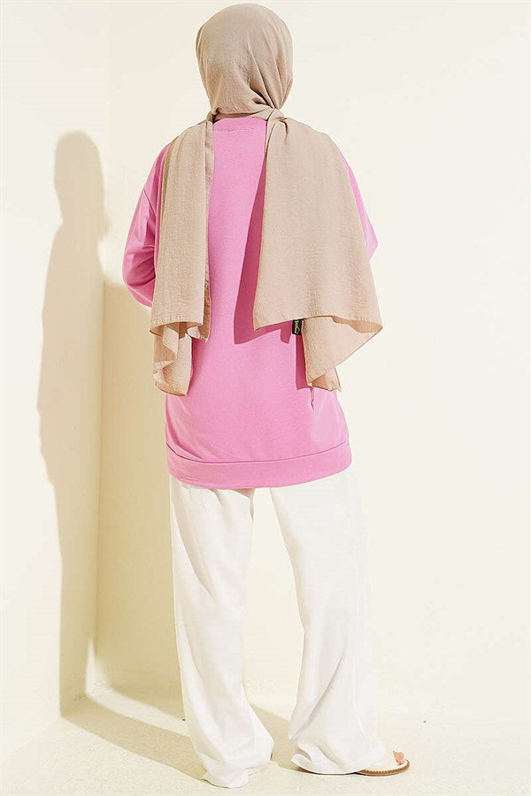 Two-Thread Plain Tunic Persian Rose