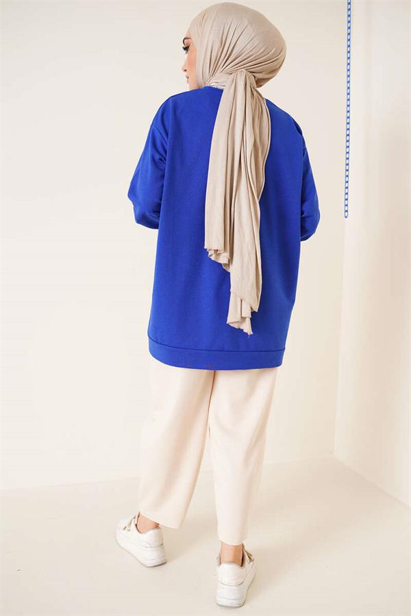 Two Yarn Plain Tunic Saxe
