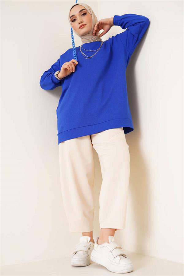 Two Yarn Plain Tunic Saxe