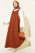 Sleveless 2 Piece Set in Coffee Brown