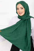 Iconic Pattern Jacquard Shawl Series Emerald