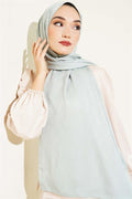 Illusion Pattern Jacquard Shawl Almond Green -87
