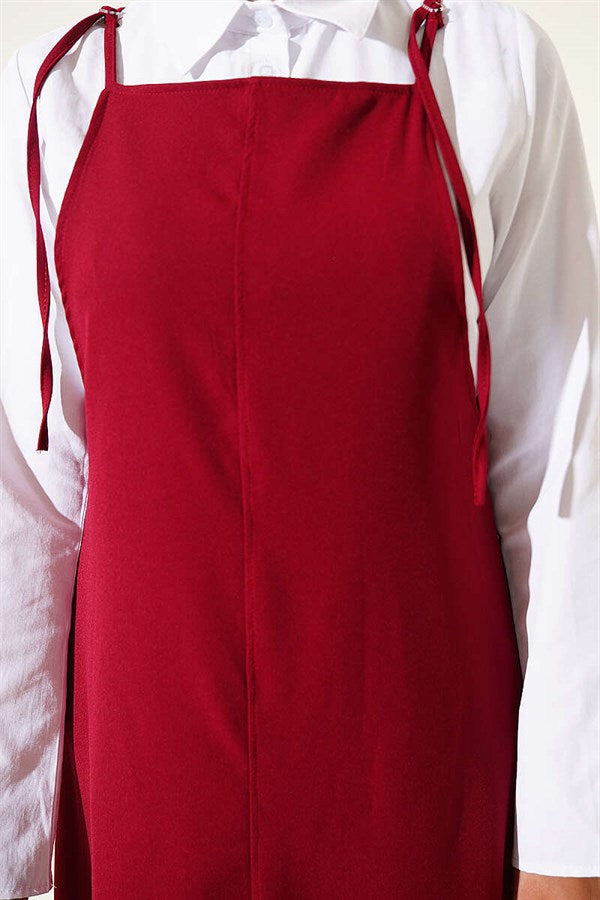 Strappy Sleeveless Dress, Burgundy
