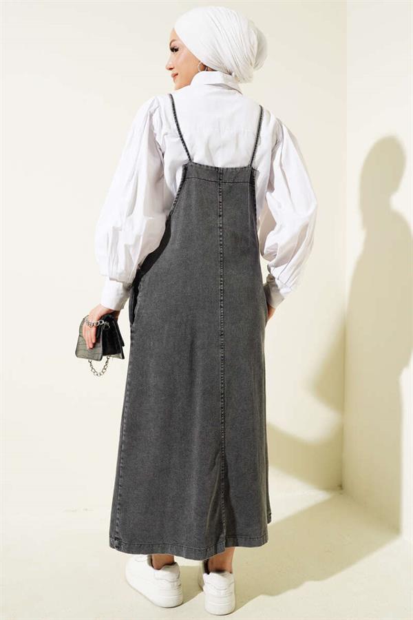 Rope Suspender Denim Slopet Smoke