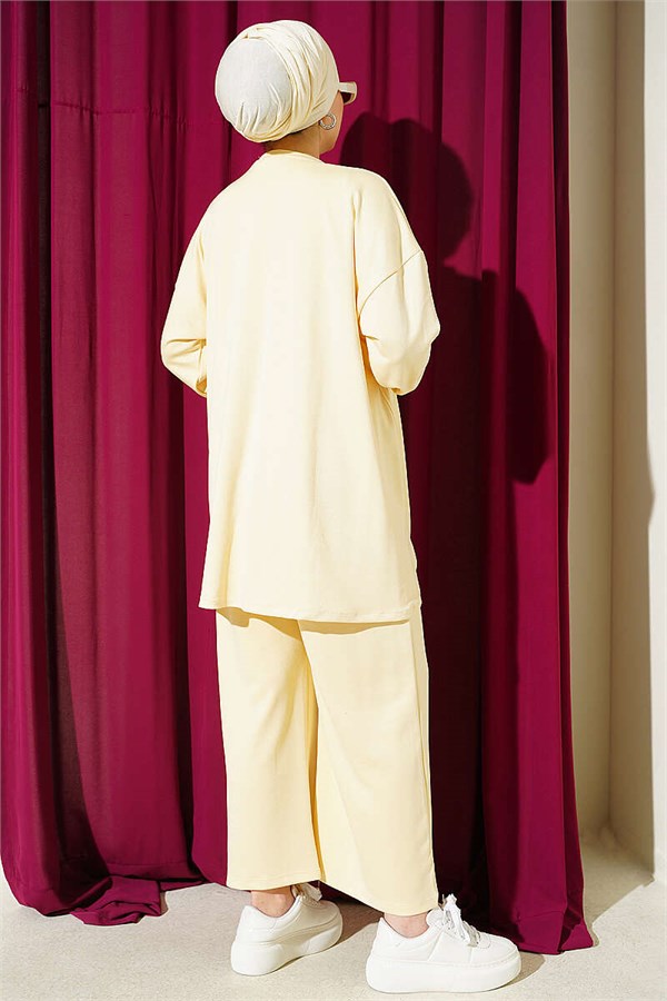 Drawstring Two-Piece Set in Yellow