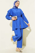 2 Piece Set with Rope Belt and Shoulder Ruffles (Saks brand)