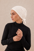 Silky Seamless Bonnet, Ecru