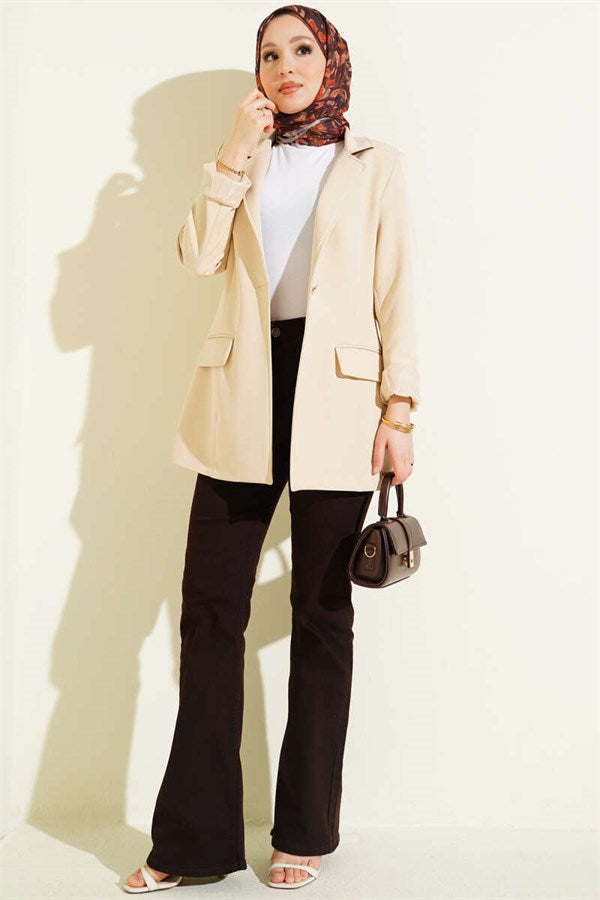 Spanish Button-Down Jeans, Brown