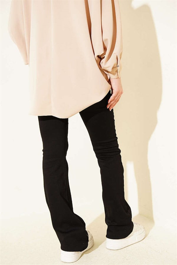 Spanish Button-Down Jeans, Black