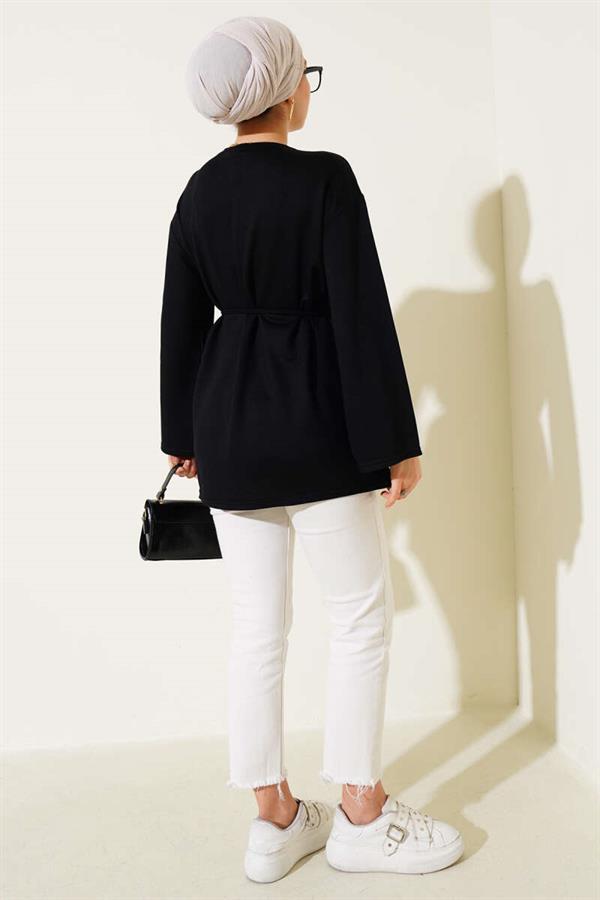 Spanish Sleeve Laced Tunic Black