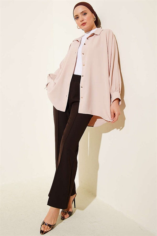 Spanish Flare Double Trousers, Dark Brown