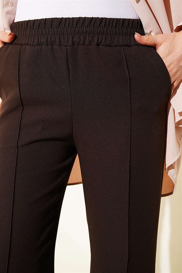 Spanish Flare Double Trousers, Dark Brown