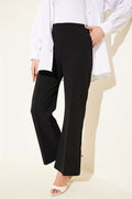 Spanish Style Flare Double Trousers, Black