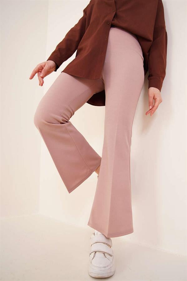 Straight Mink Trousers with Spanish Legs