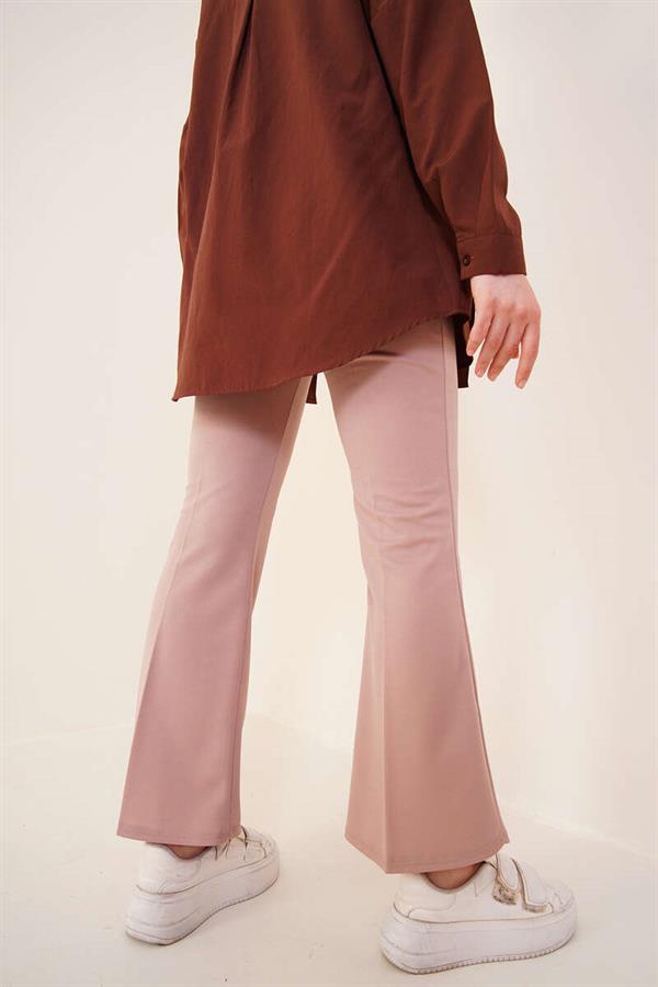 Straight Mink Trousers with Spanish Legs