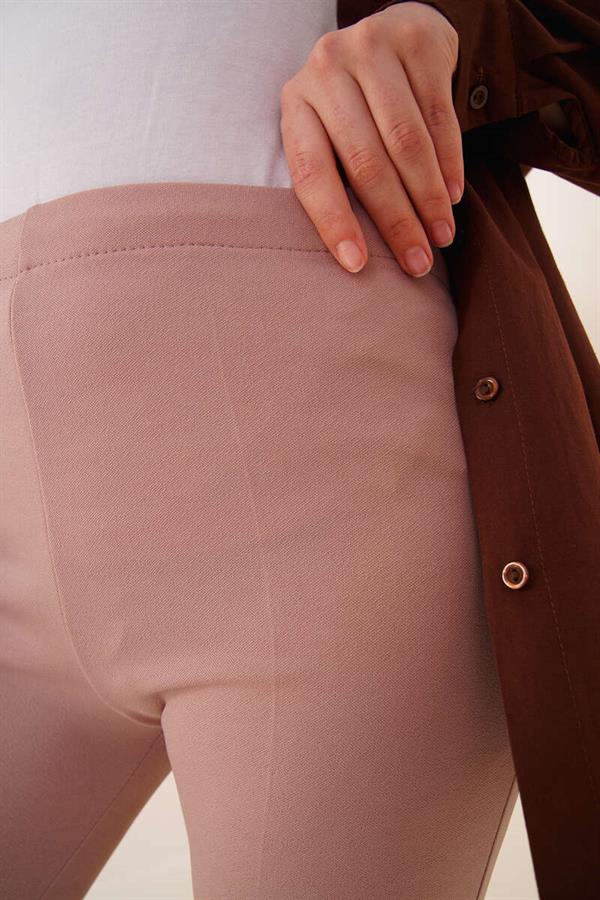 Straight Mink Trousers with Spanish Legs