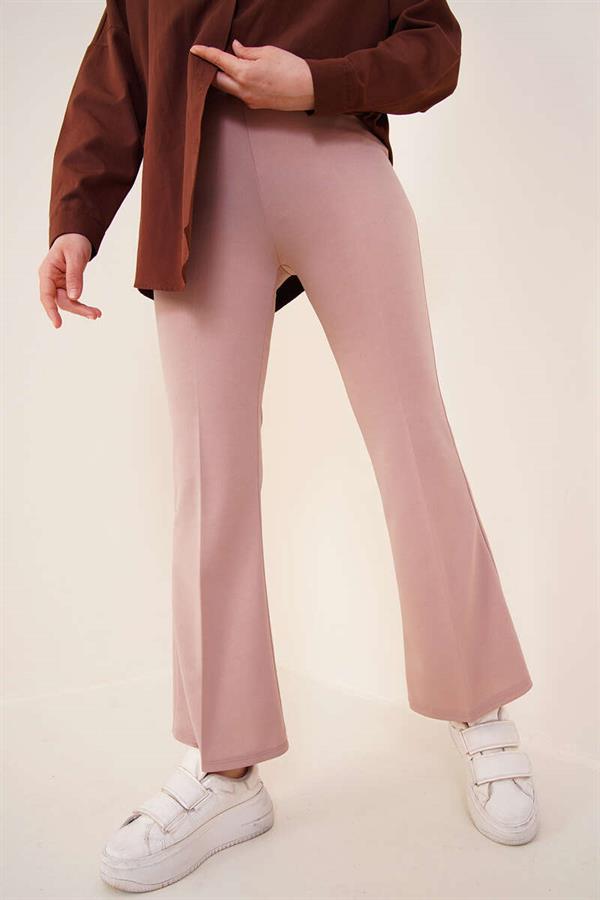 Straight Mink Trousers with Spanish Legs