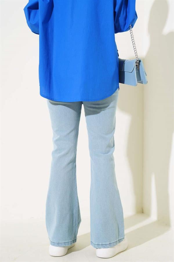 Bell-bottom Jeans Light Snow